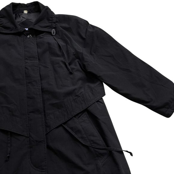 Sundazed (Germany) Drawstring Bermuda Collar Trench Coat Black : L - Picture 5 of 7